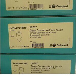 16767 Coloplast Sensuro Mio Deep Convex ostomy pouches
